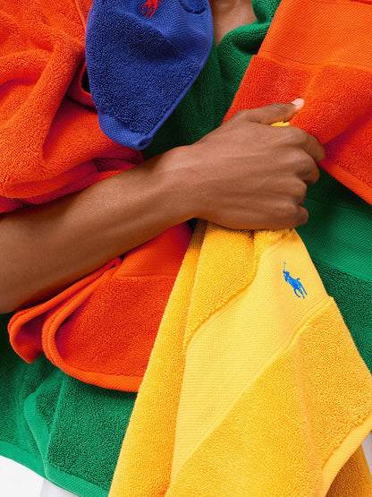 Polo Player Hand Towel Orange