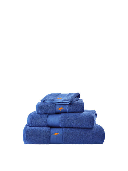 Polo Player Hand Towel Iris Blue