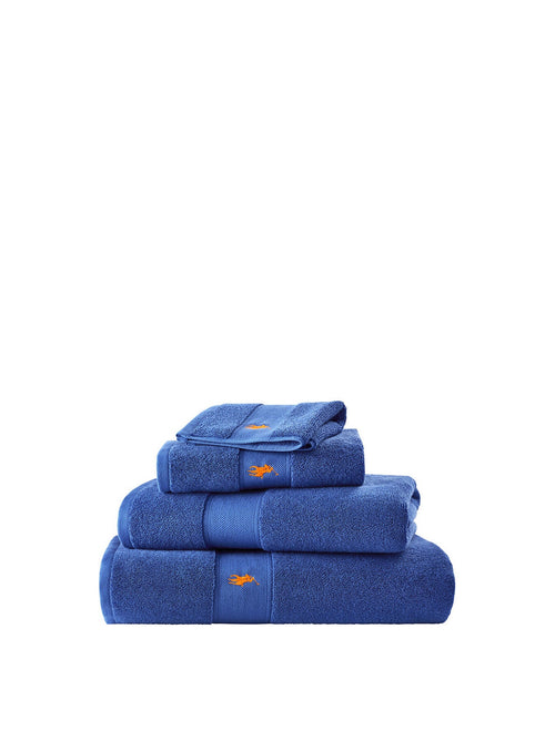 Polo Player Hand Towel Iris Blue