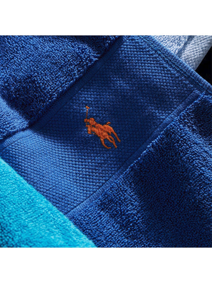 Polo Player Hand Towel Iris Blue
