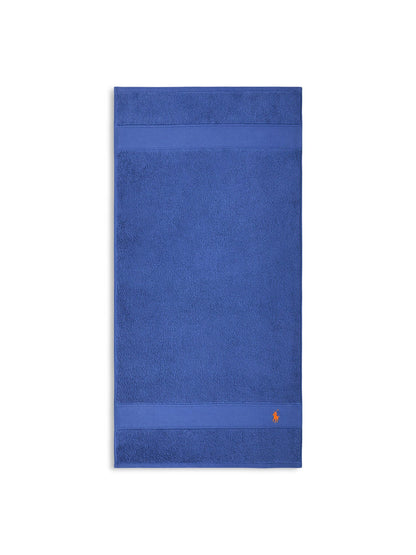 Polo Player Hand Towel Iris Blue
