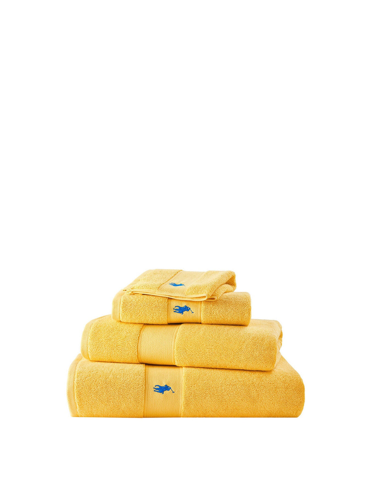 Polo Player Bath Sheet Yellow