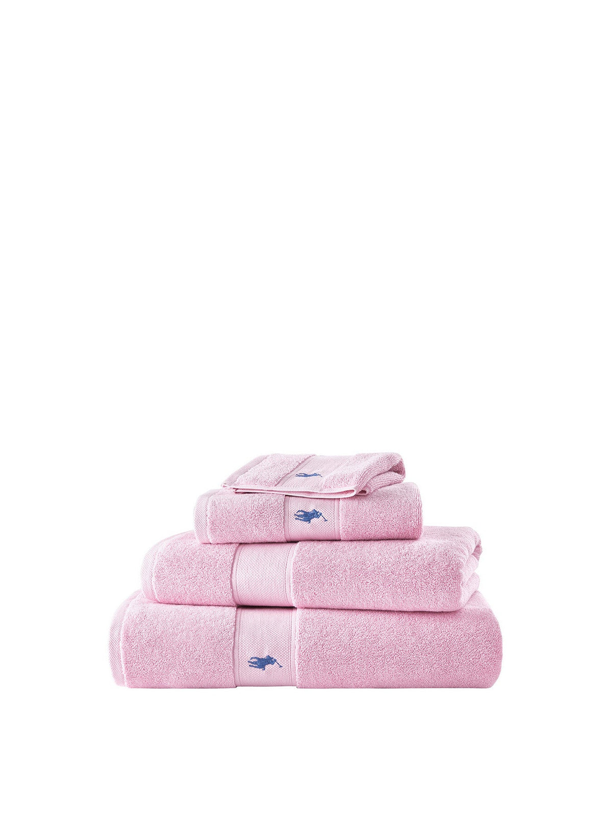 Polo Player Hand Towel Pink