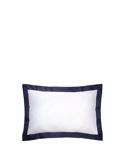 Langdon Oxford Pillowcase White/Navy