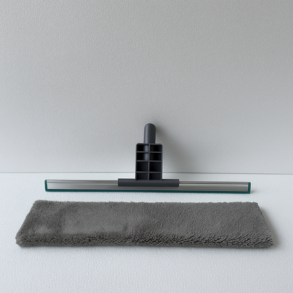 Rotatable Glass Wiper with Bendable Head – Double-Sided Squeegee for Window, Bathroom & Floor Cleaning