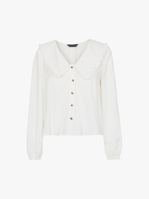Oversized Collar Detail Top