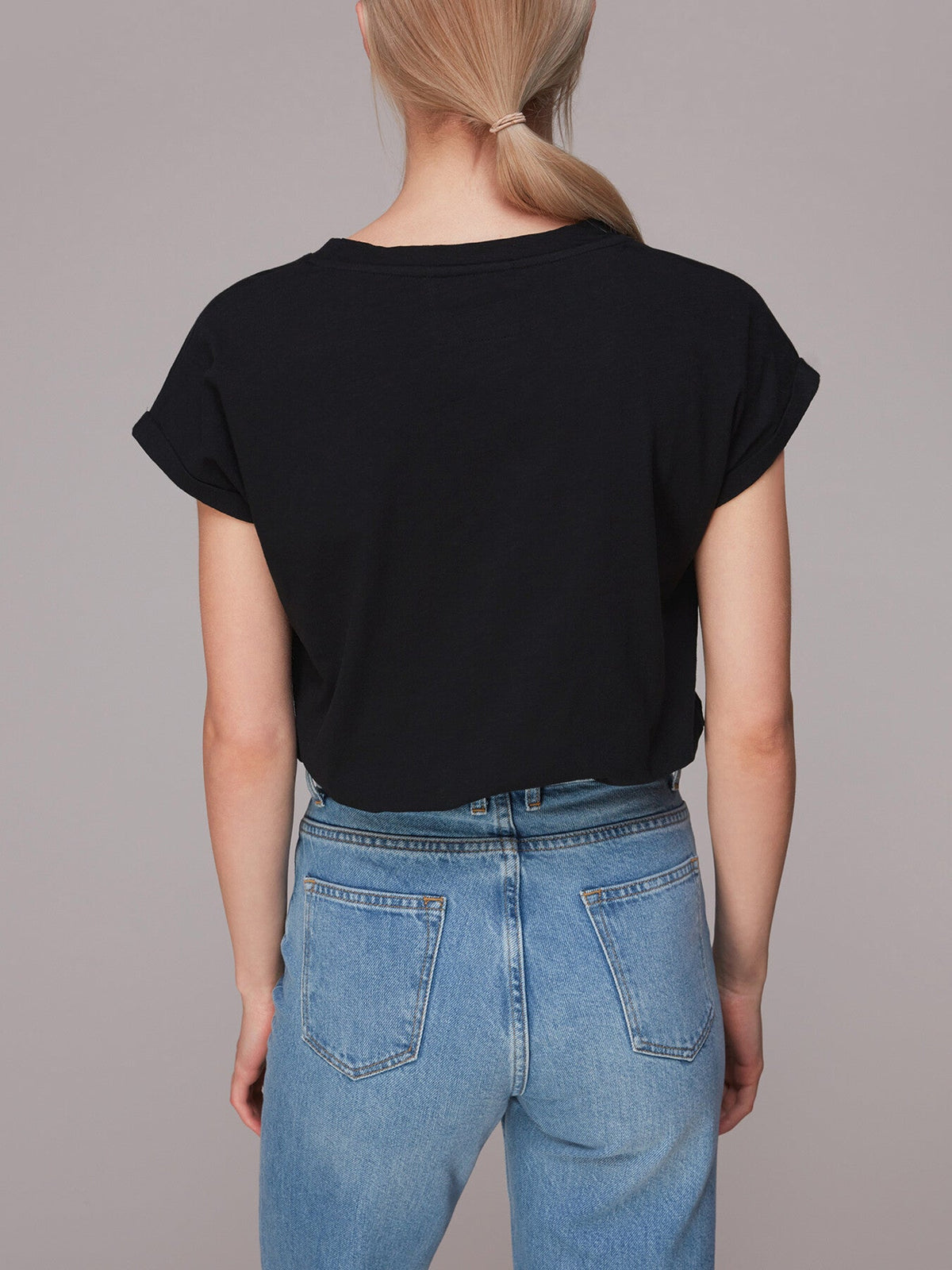 Willa V Neck Cap Sleeve Tee