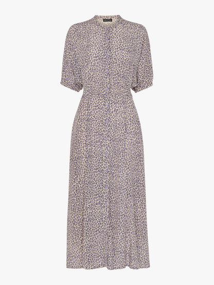 Dashed Leopard Midi Dress