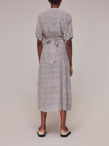 Dashed Leopard Midi Dress