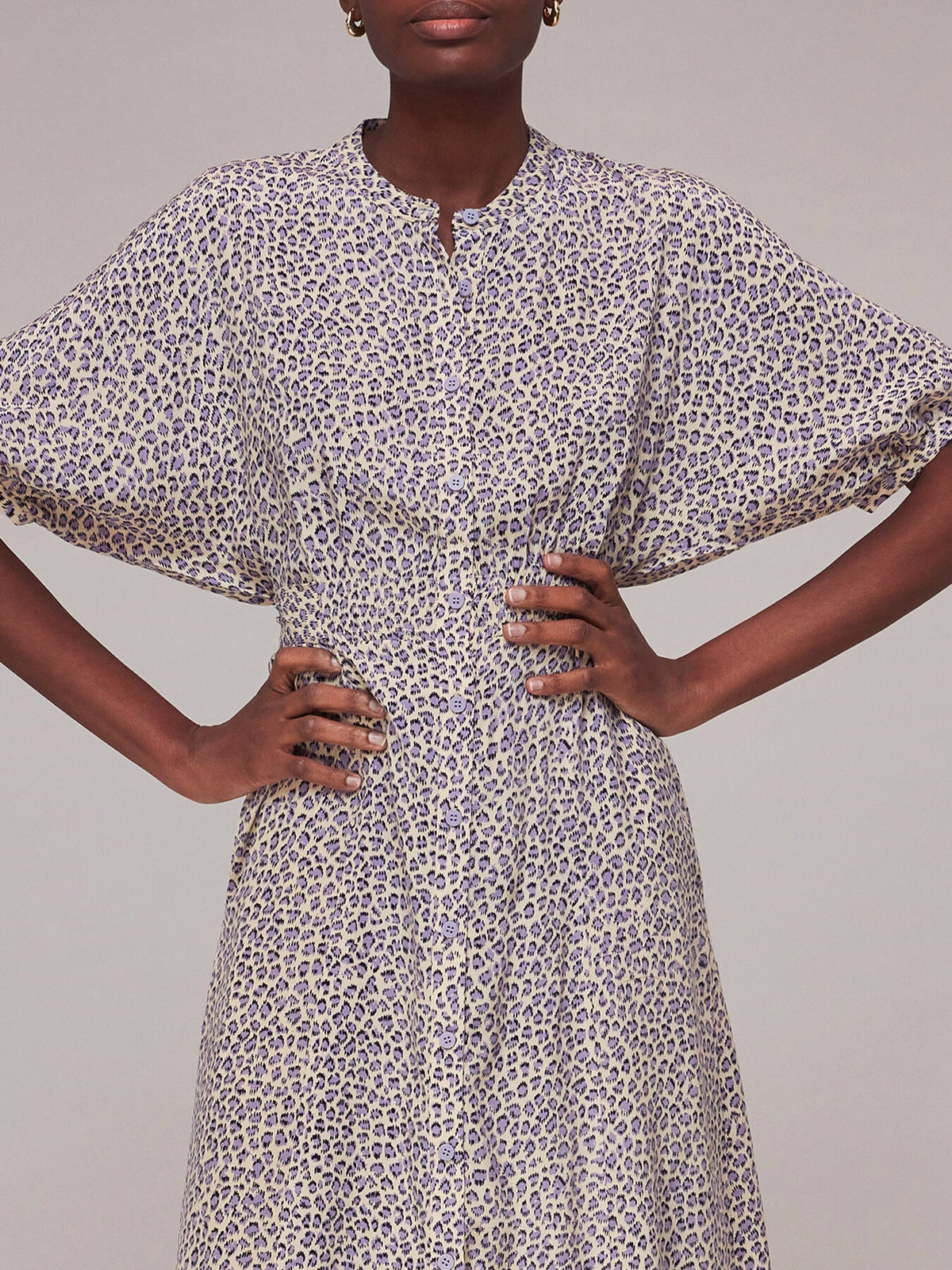 Dashed Leopard Midi Dress