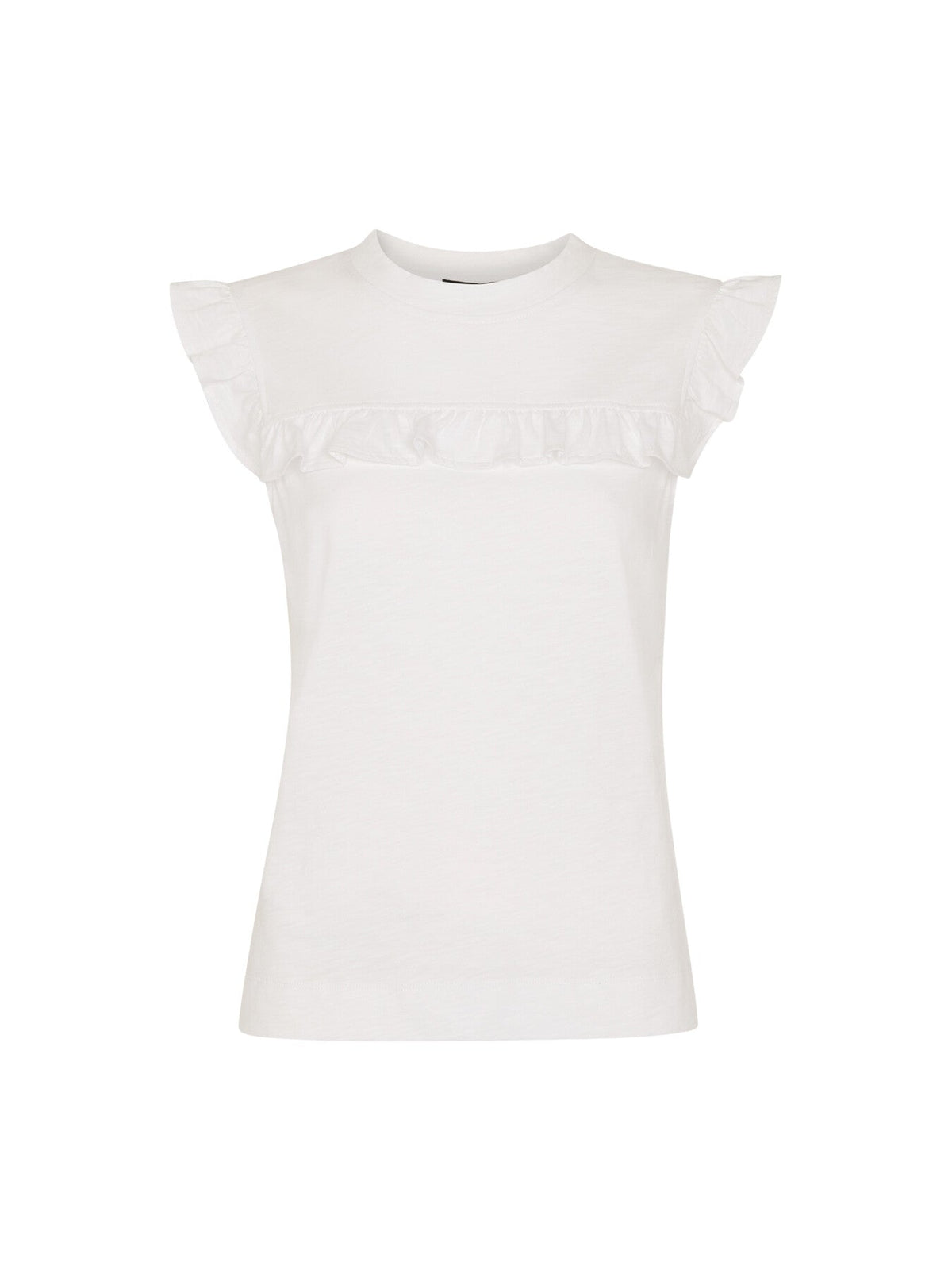Cotton Yoke Frill Tank