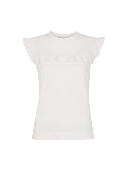Cotton Yoke Frill Tank