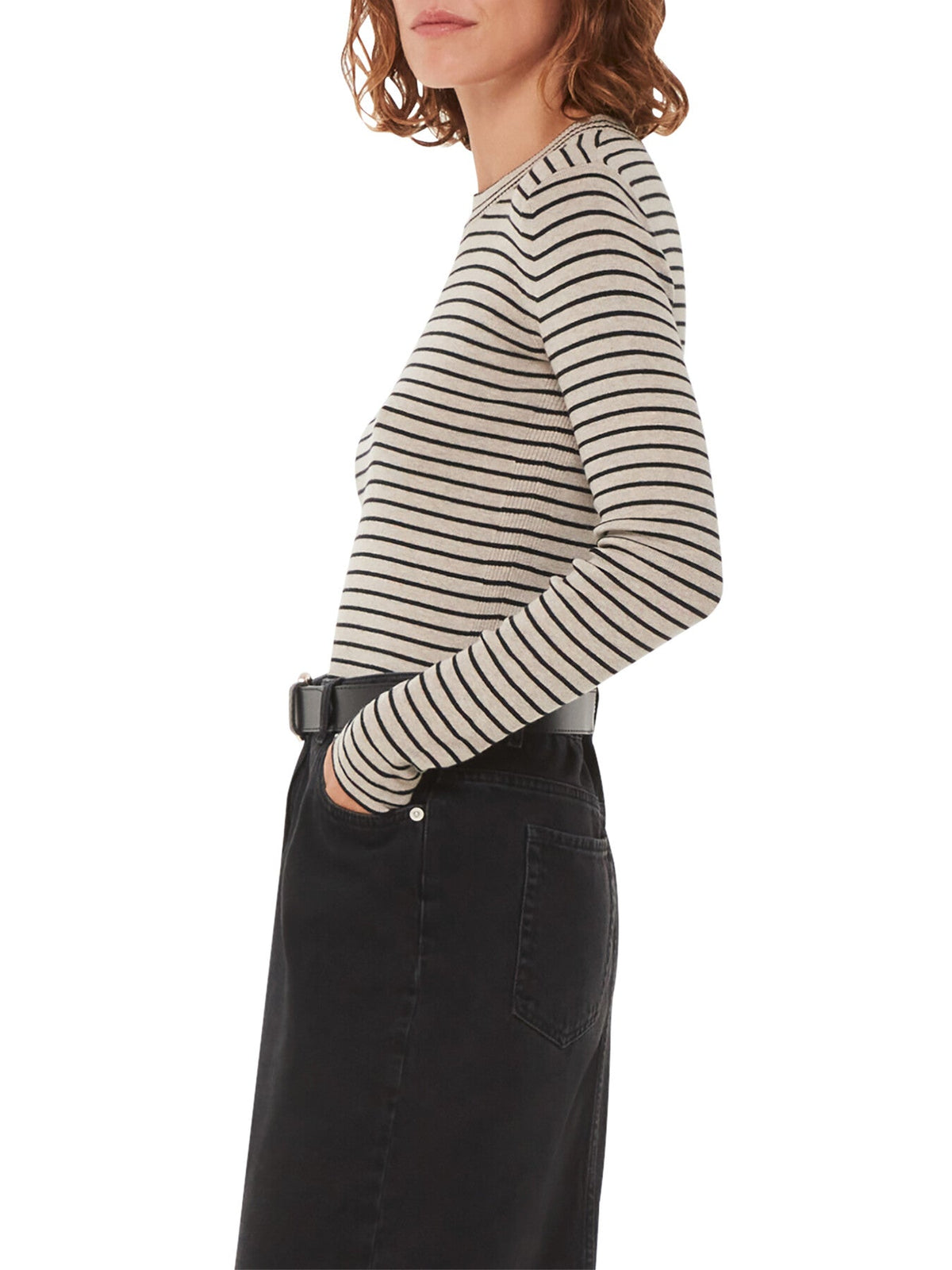 Fine Crew Stripe Knit