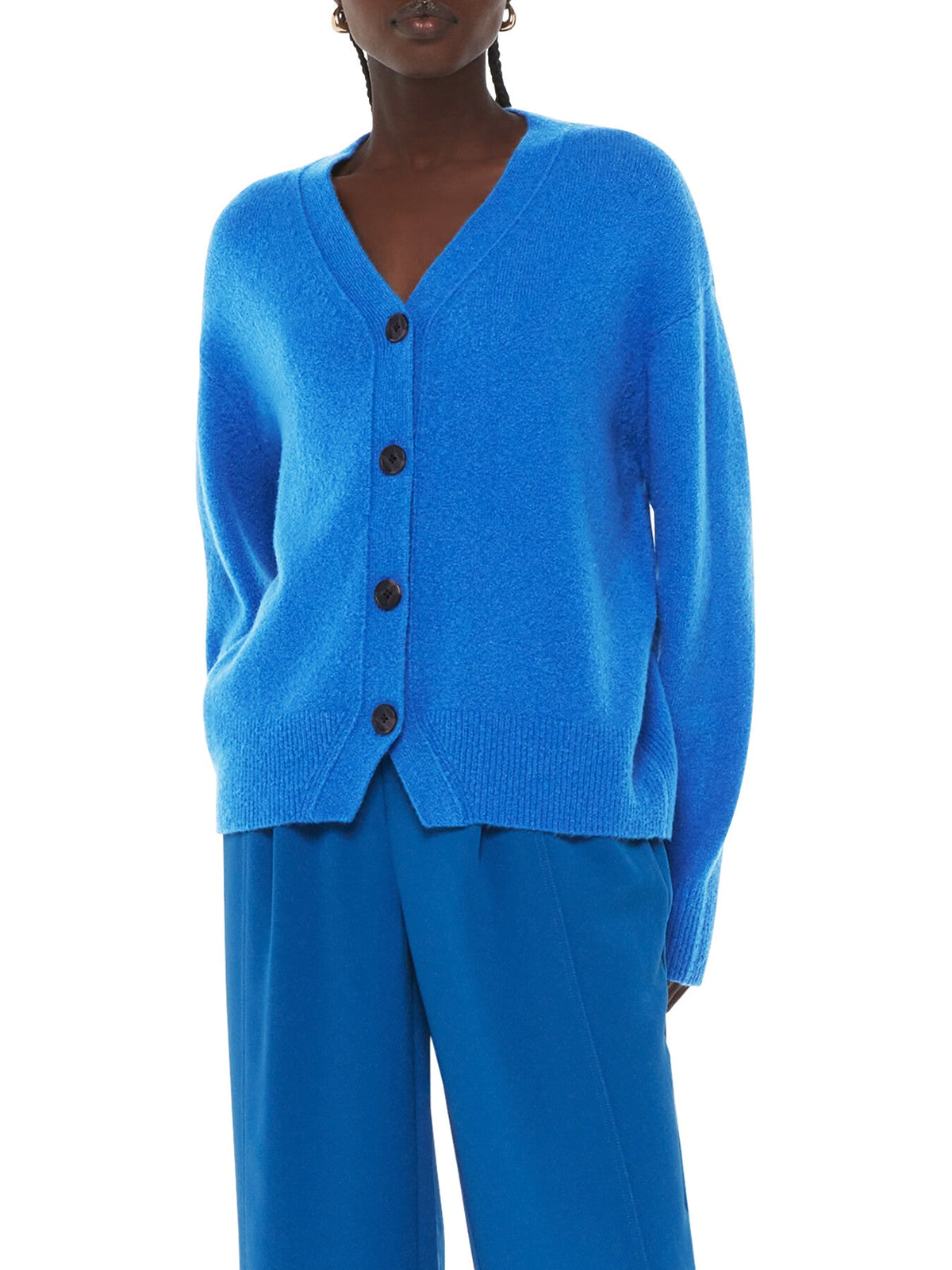 Textured Wool Mix Cardigan