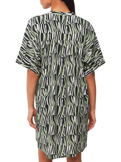 Checkerboard Tiger Print Dress