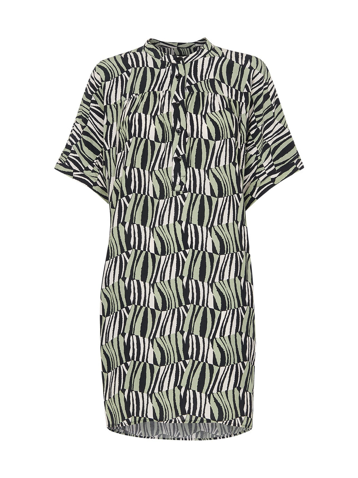 Checkerboard Tiger Print Dress