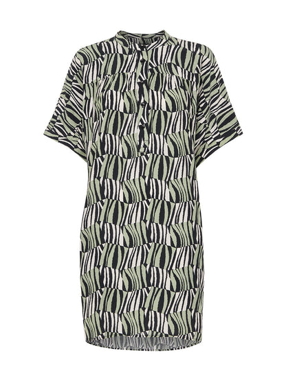 Checkerboard Tiger Print Dress