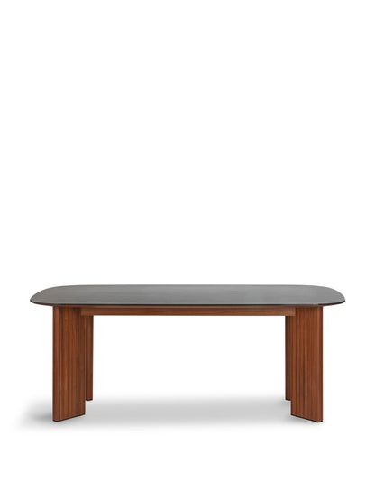 Riga Dining Table Grey Ceramic