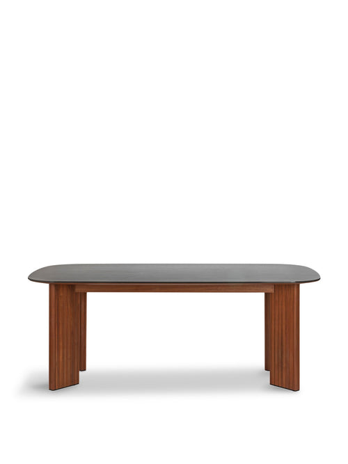 Riga Dining Table Grey Ceramic