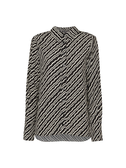 Diagonal Ripple Print Shirt