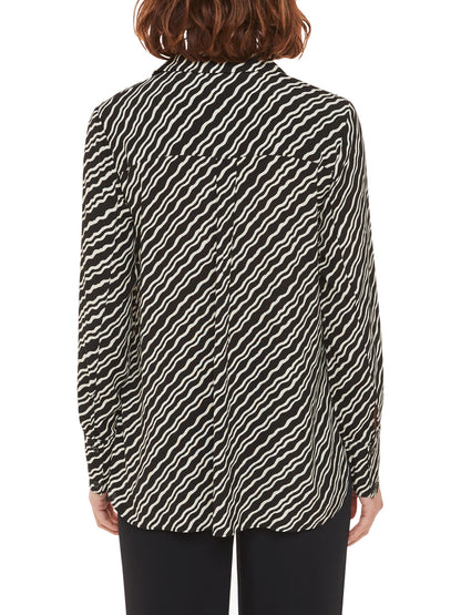 Diagonal Ripple Print Shirt