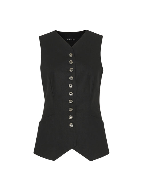 Lindsey Linen Blend Waistcoat