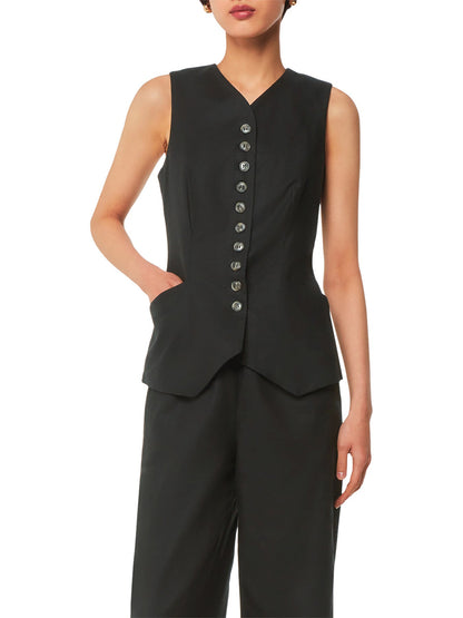Lindsey Linen Blend Waistcoat
