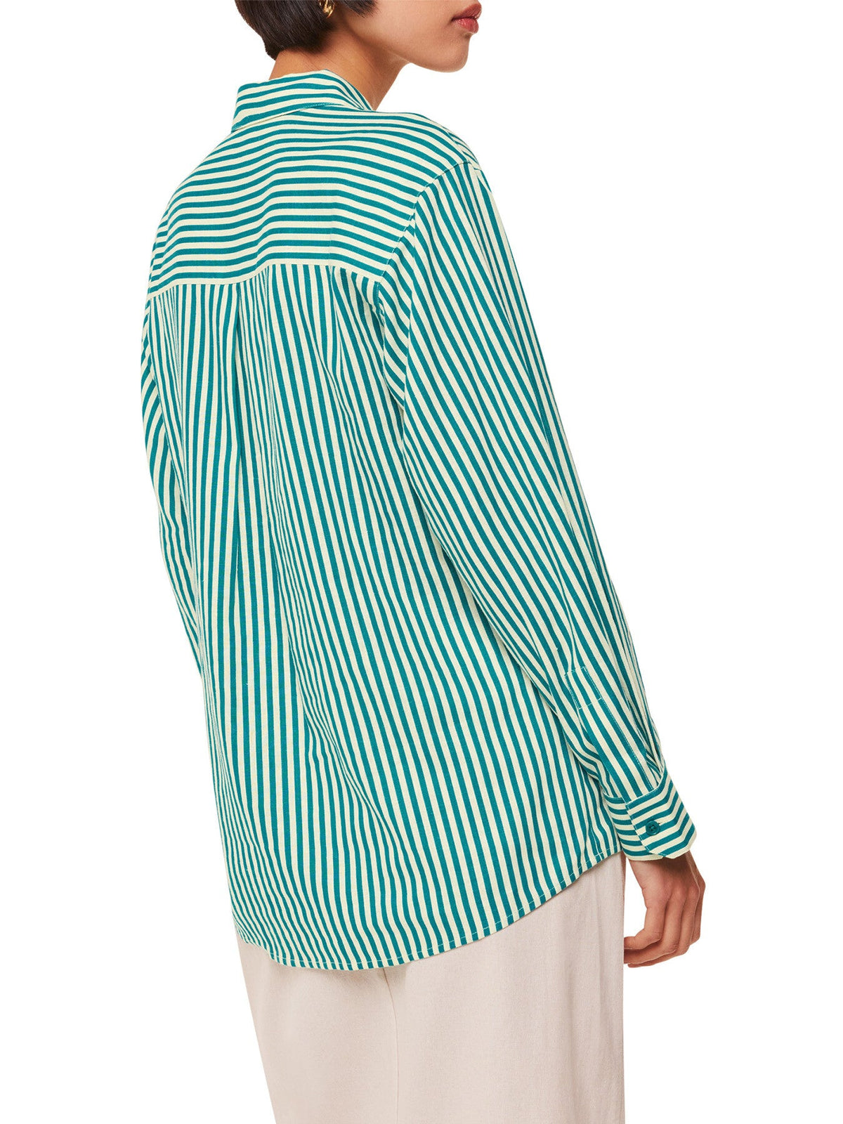 Stripe Linen Blend Shirt