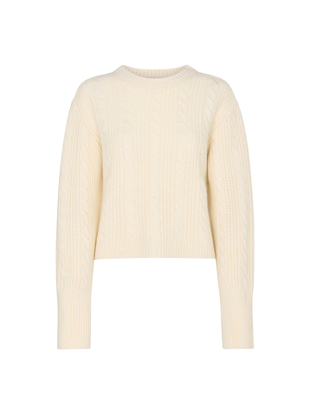 Cable Detail Crew Neck Knit