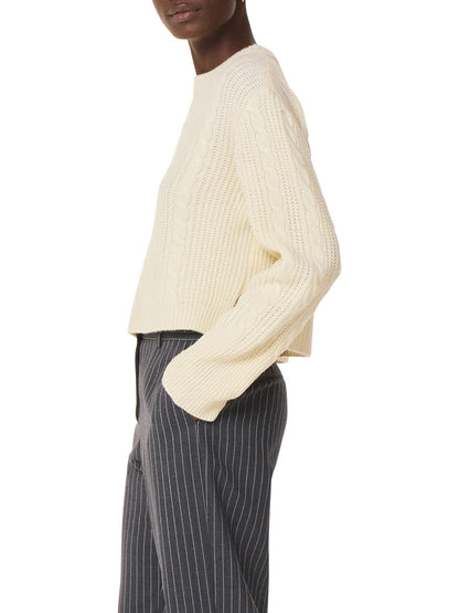 Cable Detail Crew Neck Knit