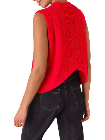 Cable Detail Knitted Tank