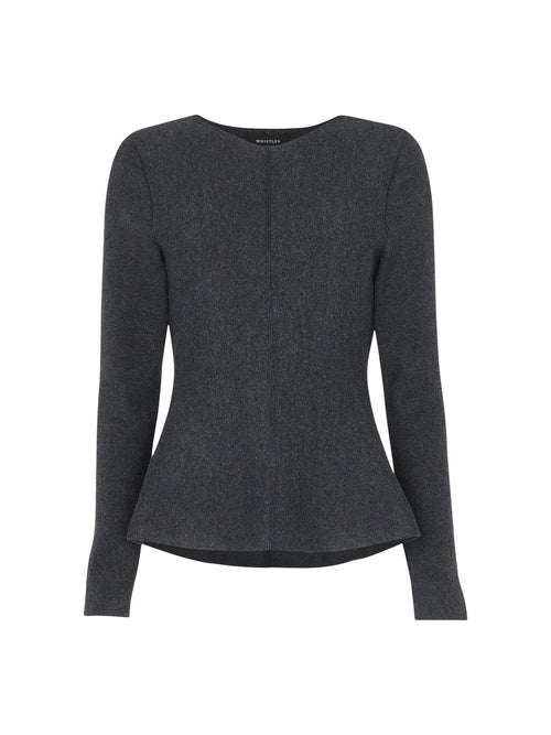 Peplum Detail Knit