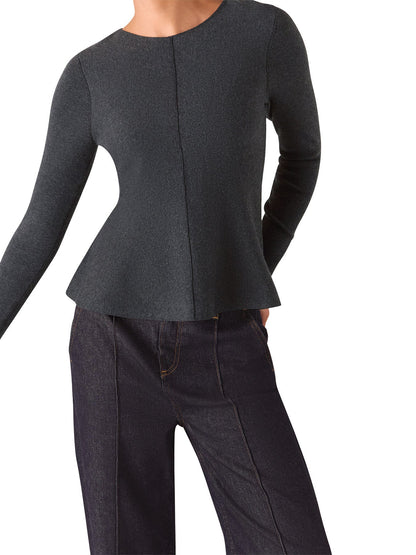Peplum Detail Knit