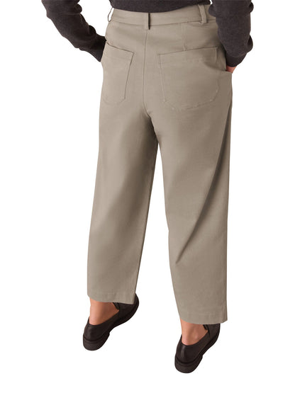 Taupe Bethany Barrel Leg Trouser