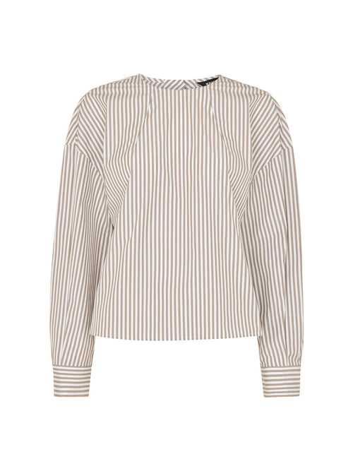 White/Multi Kirstie Cotton Stripe Blouse