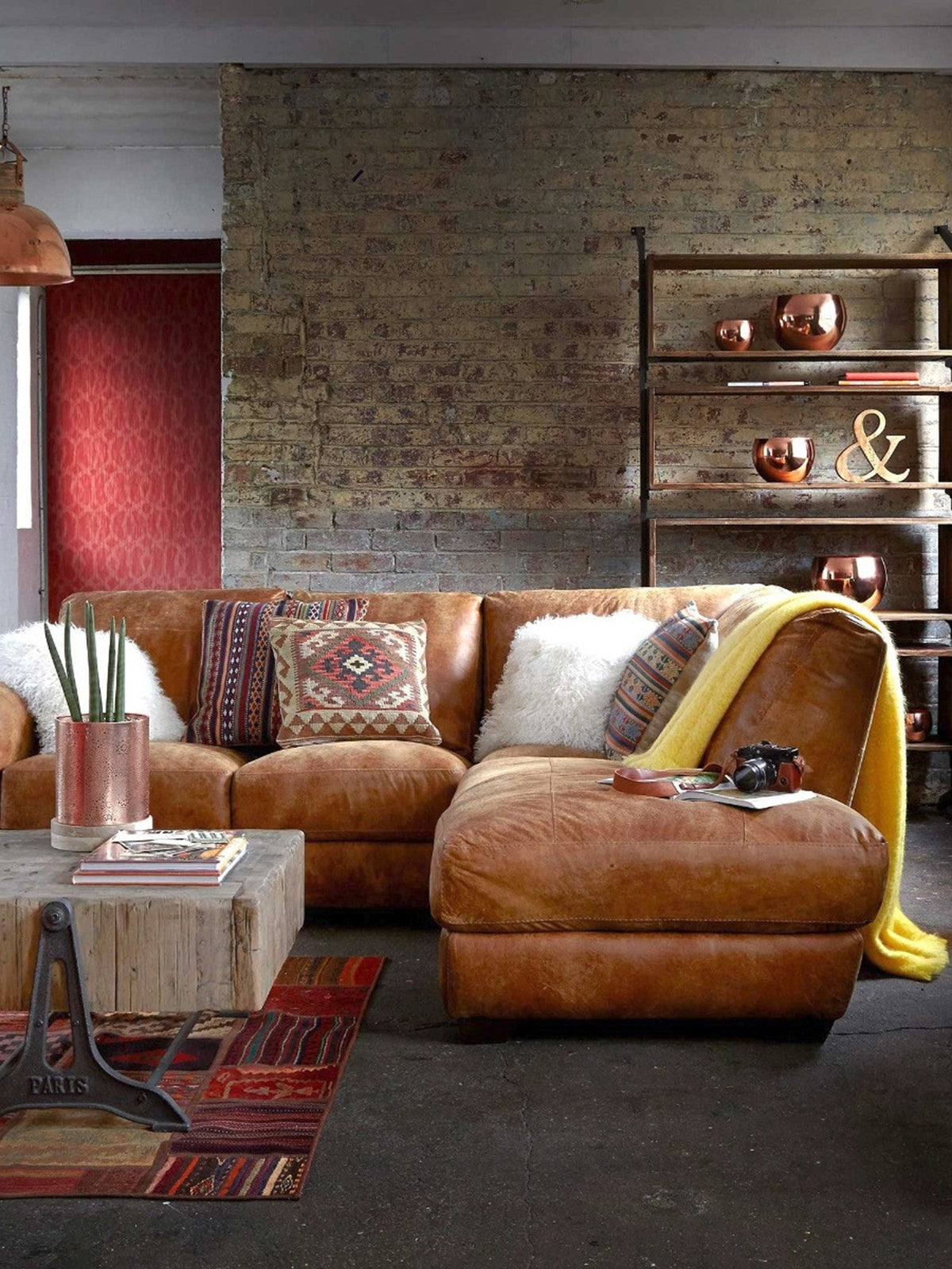 New Houston Leather 3 Seater Sofa