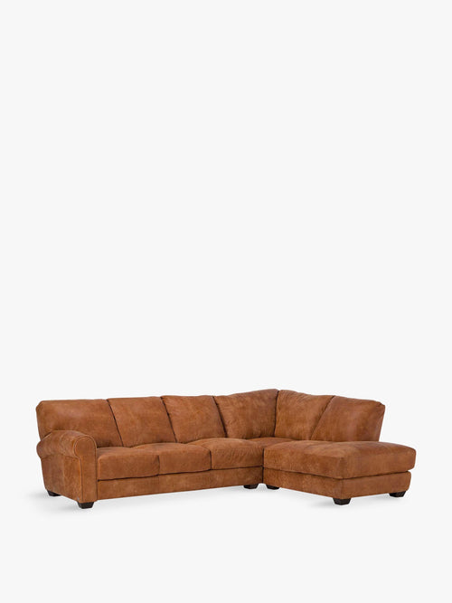 New Houston Large Right Hand Facing Leather Chaise