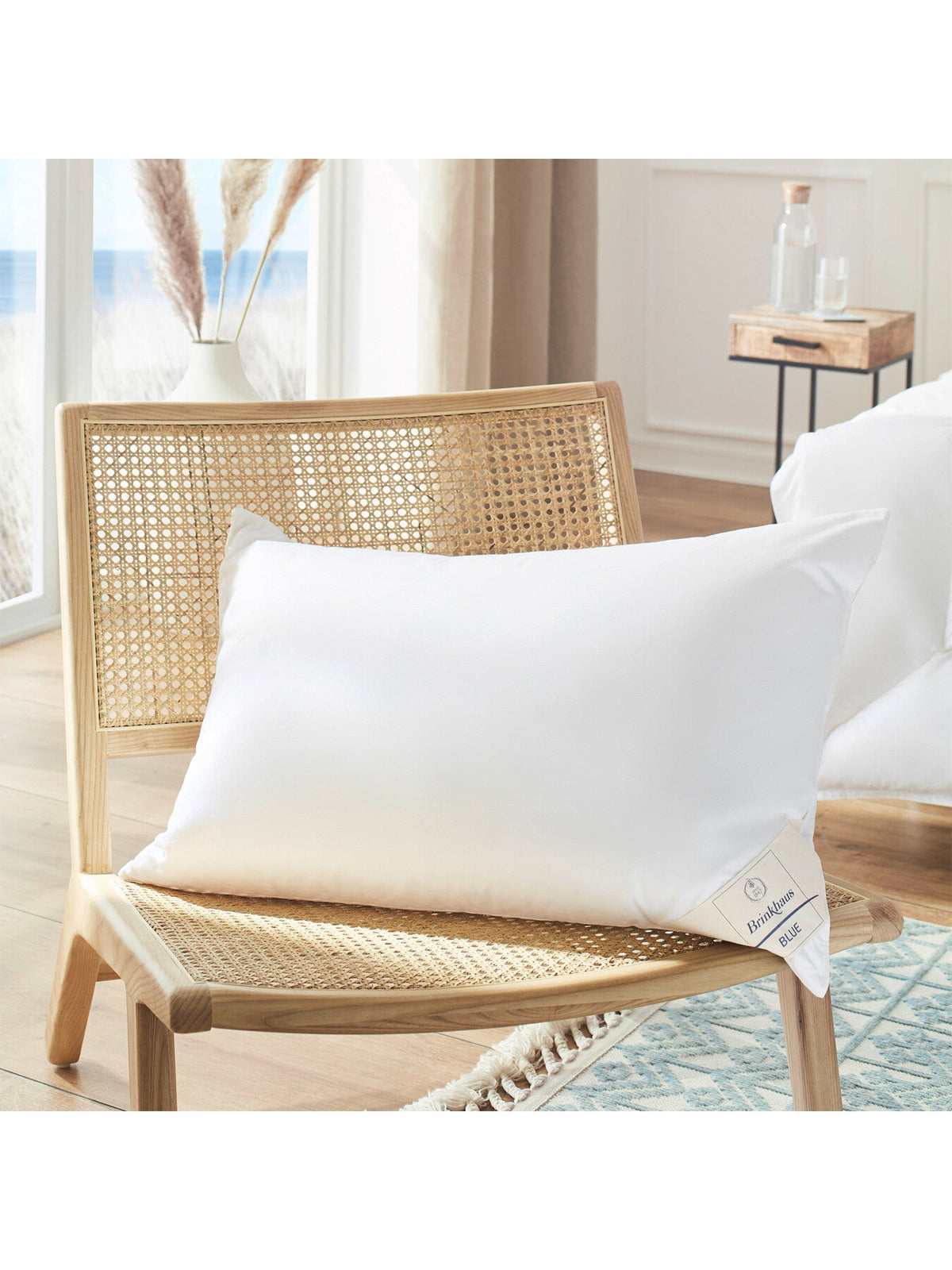 Blue Down and Feather Pillow King