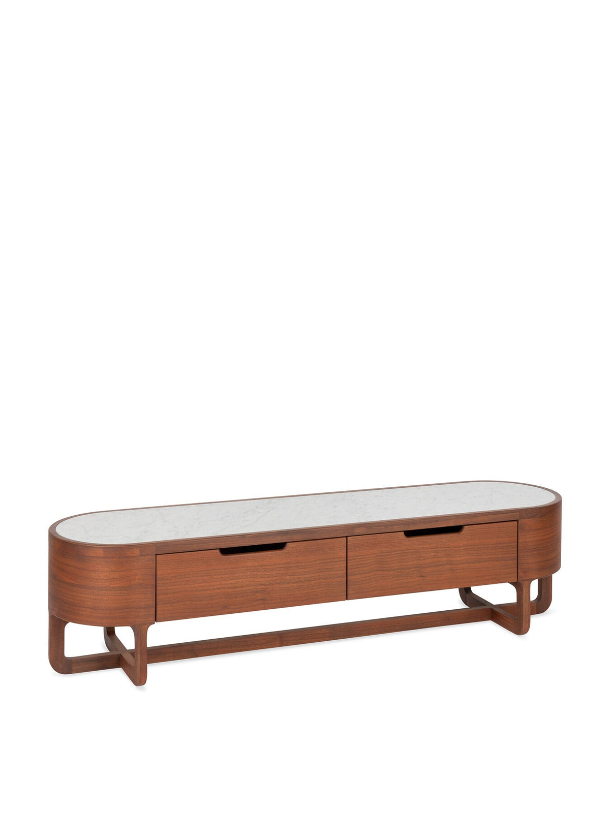 Anais AV Unit Walnut and Marble
