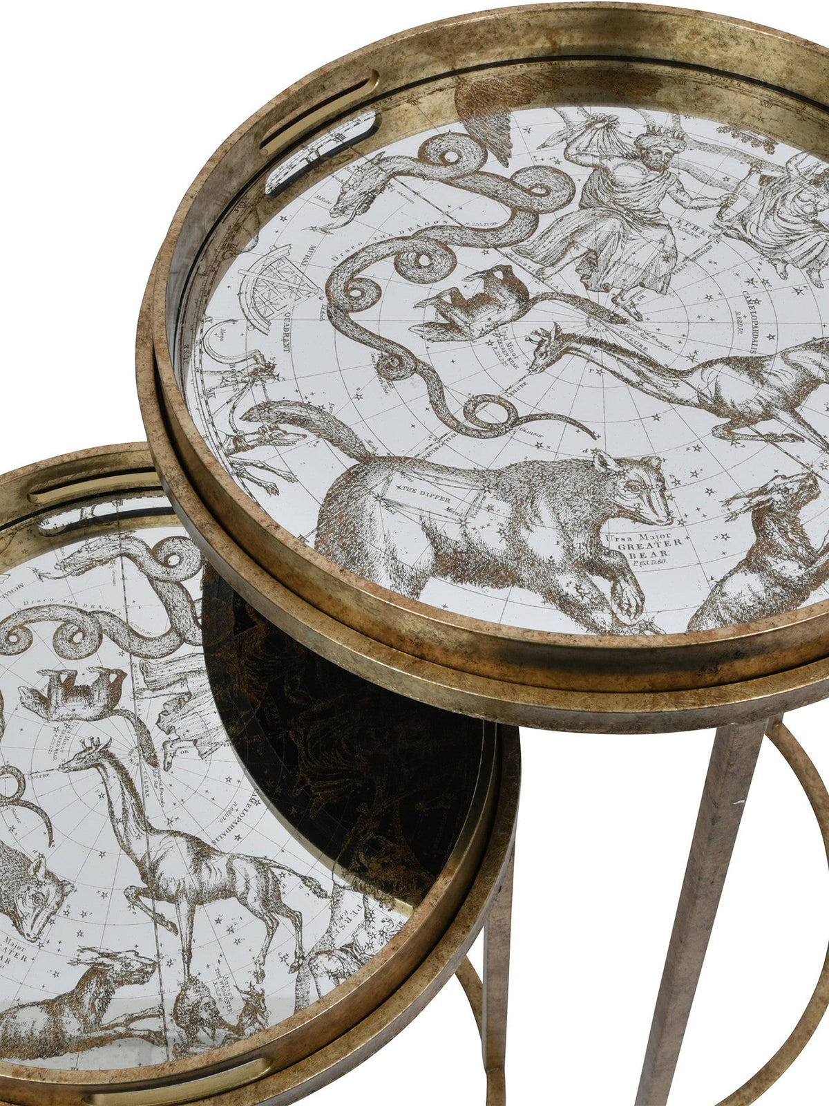 Astrology Chart Set of 2 Tray Tables