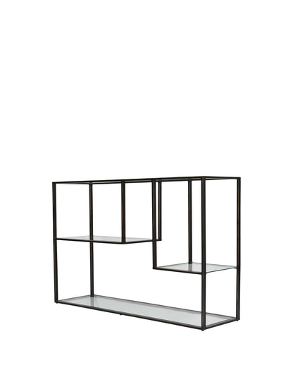 Deveraux Gilded Metal and Glass Console Table