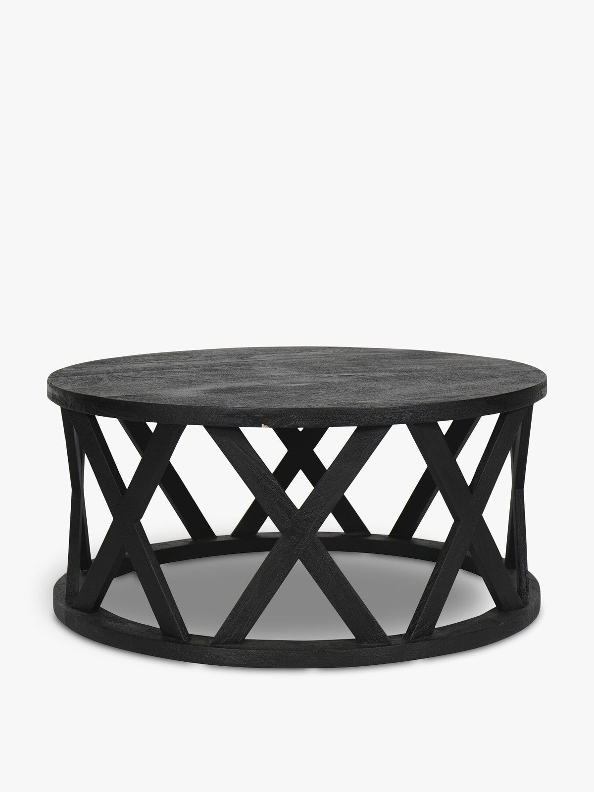 Cali Solid Wooden Coffee Table in Black