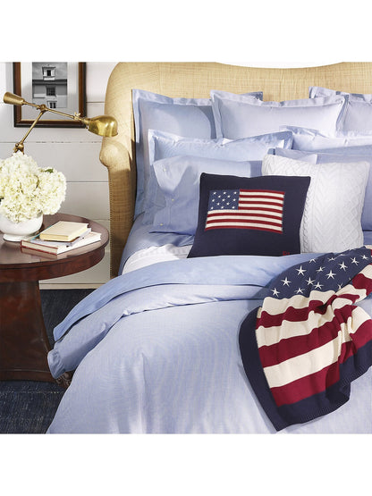 Oxford Fitted Sheet blue
