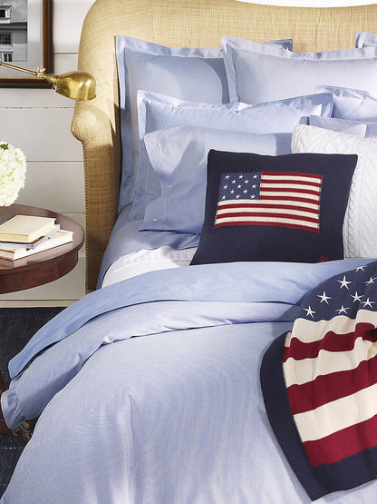 Oxford Duvet Cover Blue superking