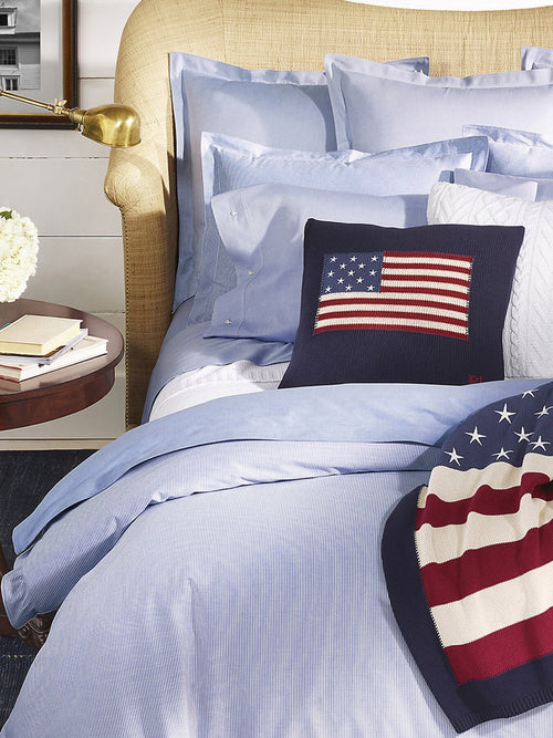 Oxford Duvet Cover Blue superking