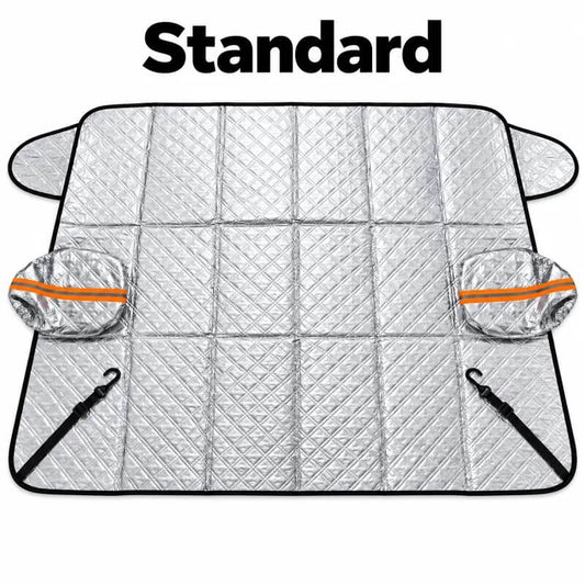 Car Windshield Cover, Waterproof All-Season Windshield Protector for Snow, Ice, Frost, Dust & Rain, Fits Most Vehicles