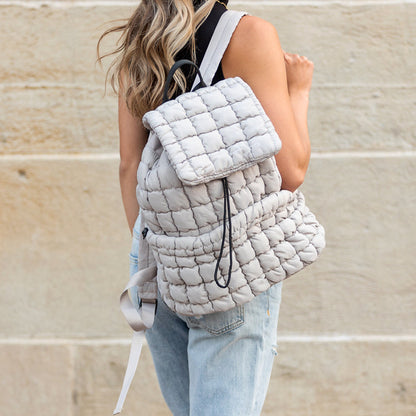 Stevie Quilted Puffer Backpack