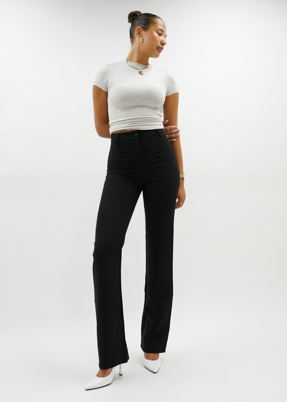 Straight leg pants classic black (tall)