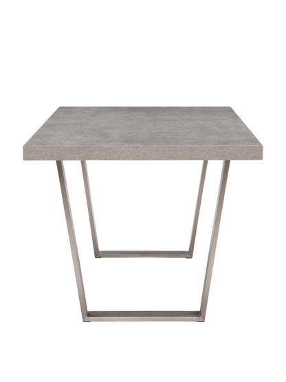 Grey Halmstad Concrete Effect 200cm Dining Table, Seats 4-6