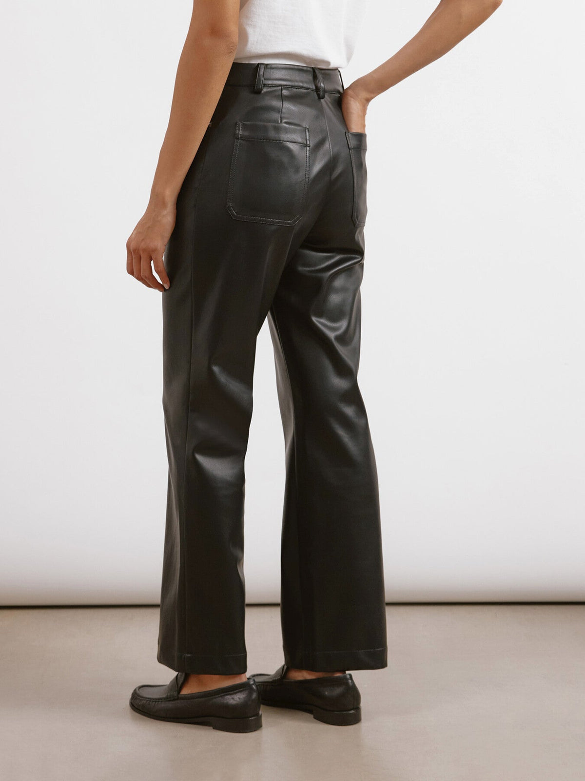 Faux Leather Jeans